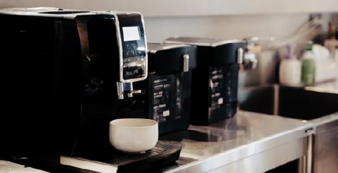 ホッと一息つける社内カフェ