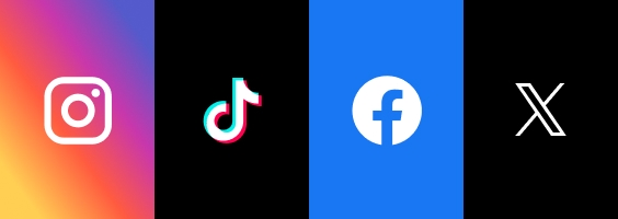 各SNSのアイコン